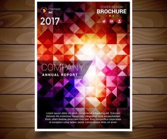 Light Colored Abstract Brochure Design Template