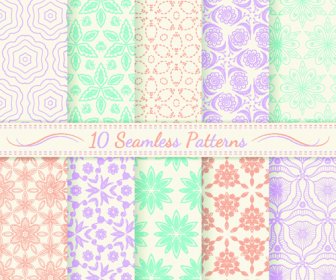 Light Colored Seamless Pattern Creative Graphics Vector