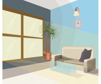 Living Room Decor Template Modern Decor 3d Design