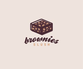 Logotipo Brownie Slush Bolo De Chocolate 5