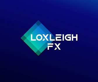 Logo Loxleigh Fx Plantilla Geometría Moderna Textos Decoración