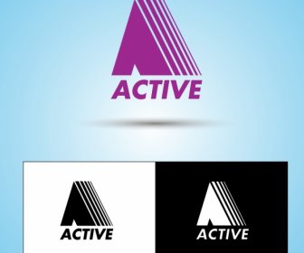 Logo Sets Collection Active Style Text Symbol Decoration