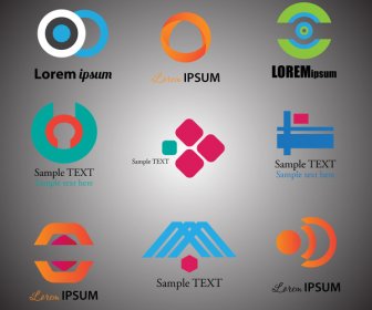 Logo Sets Design With Modern Abstract Style