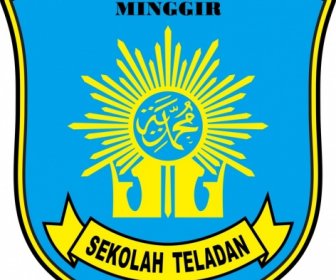 Logo Smp Muhammadiyah 1 Minggir Vettore