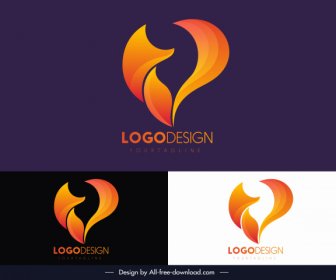 Logo Template Abstract Shaped Decor