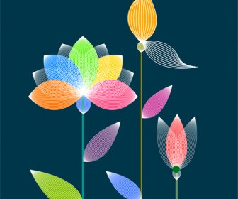 Концепция цифровой цветок лотоса