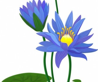 Pintura De Lótus Botões Clássicos Folhas Flores Decoração