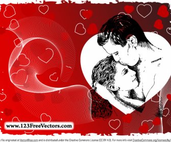 Amour Couple Vector Image