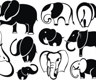 Lovely Animals Vector Silhouettes