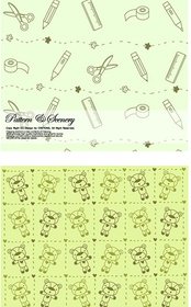 Lovely Child Elements Background 1 Vector Graphic