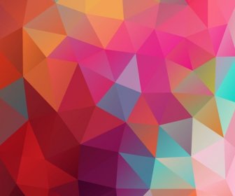 Low Poly Colored Background Vector Illustration