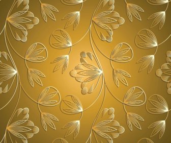 Luxurious Floral Pattern Vector Set