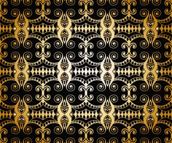 Luxurious Gold Pattern Seamless Vector Background