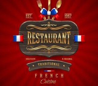 Luxurious Restaurant Cover Background