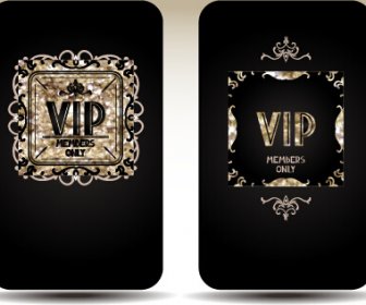 Luxurious Vip Gold Card Vectors
