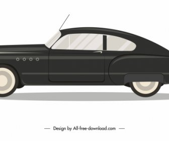 Luxusauto-Symbol Seitenansicht Skizze