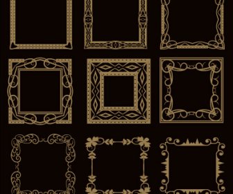 Luxury Classical Frames Vector