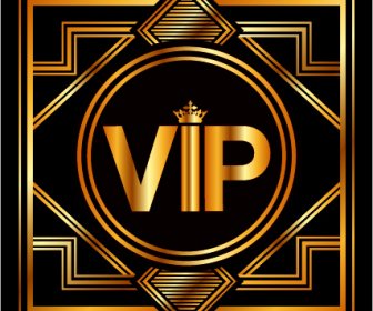 Luxus Golden VIP-Hintergrund Vektoren