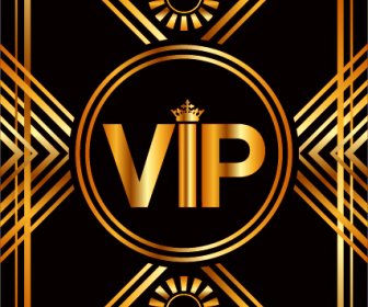 Luxus Golden VIP-Hintergrund Vektoren