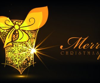 Luxyry Golden15 Christmas Baubles Vector Background