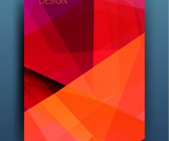 Magazine Or Brochure Colored Abstract Cover Vector