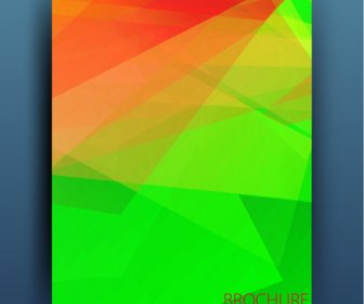 Magazine Or Brochure Colored Abstract Cover Vector