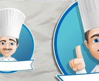 male chef vector character