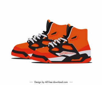 Nowoczesny Wystrój Kolorowy Szablon Męskie Sneakers
