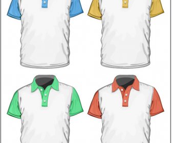 Man Short Sleeve T Shirt Working Outfit Vector