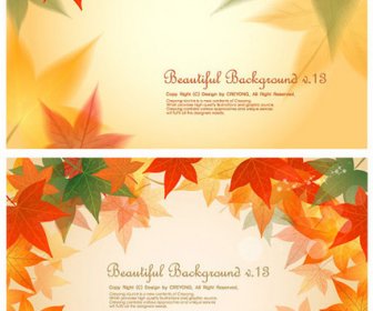 Maple Leaf Background Design Vector