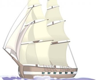 Deniz çizim Antik Gemi Simgesi