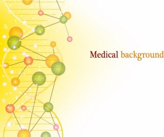 Medical Background Sparkling Colorful Design Dots Connection Decoration