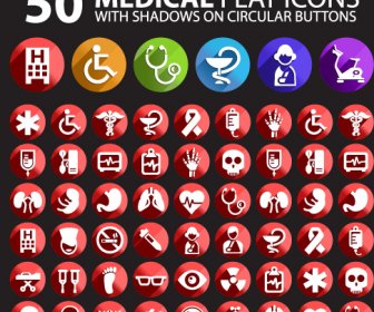 Medical Flat Icon Vector Pack
