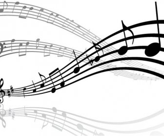 Melody Music Background Vector
