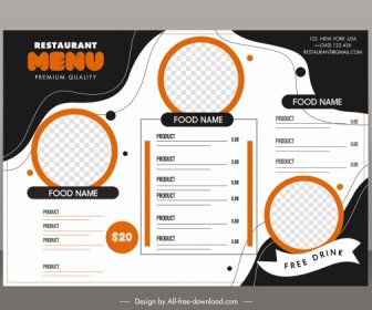 Menu Background Template Abstract Contrast Checkered Decor