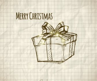 Merry Christmas Hand Drawn Illustration