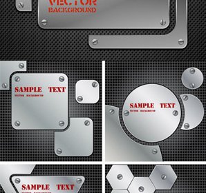 Metal Background Design Vector
