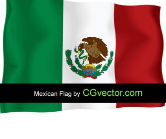 Meksiko Hari Kemerdekaan Terbang Bendera
