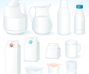 milk advertising theme design elements vector