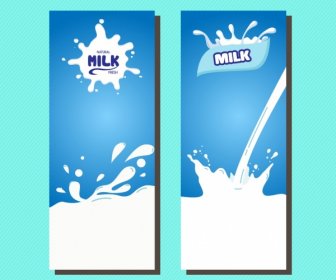 Süt Broşürü Beyaz Sıvı Dekorasyon Setleri