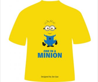 Minion Tshirt Designs Vetor Gratuito