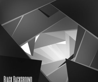 Modern Abstract Background Black White 3d Geometric Design
