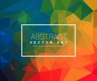 Modern Abstract Background Colorful Low Polygonal Ornamental