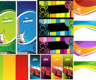 Modern Banner Backgrounds Vector Graphic
