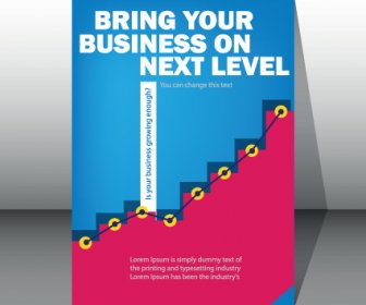 Modernes Business Broschüre Umfasst Vektor