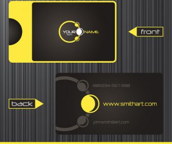Modern Business Cards Front And Back Template Vector