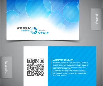 Modern Business Cards Front And Back Template Vector