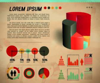 Moderne Business-Diagramm Und Infografik Design Vektor
