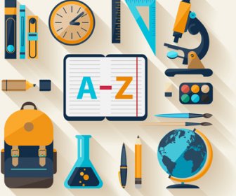 Modern Education Icons Vector