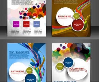 modern template flyer penutup vektor